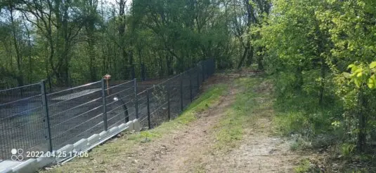 Getreppter Zaun